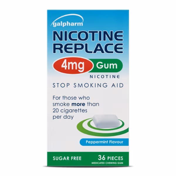 Galpharm Nrt Gum 4Mg 36s