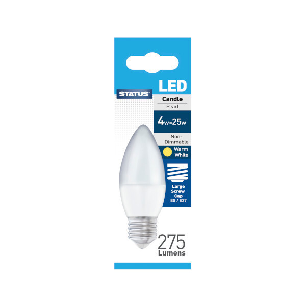 Status 4W=25W Led Candle Bulb ES 1 Pack