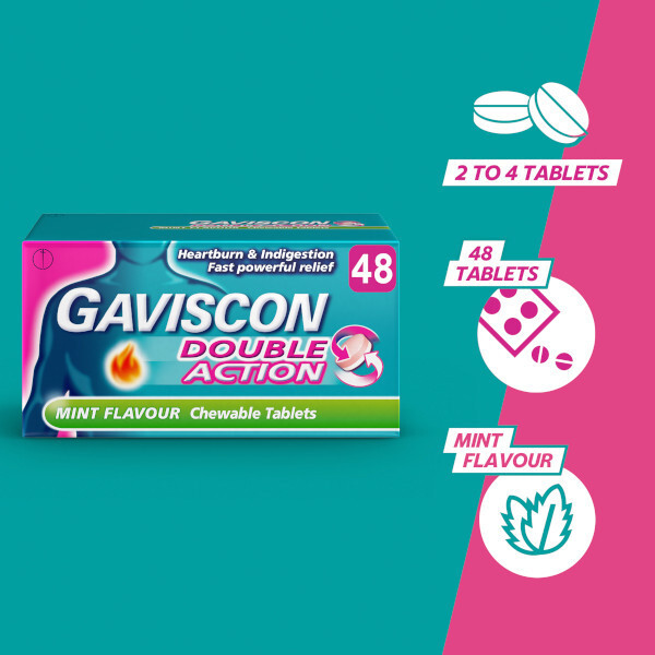 Gaviscon Double Action Mint 48s