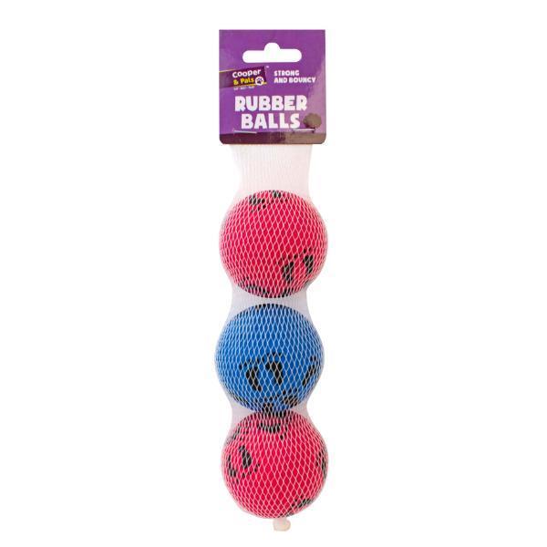 Cooper & Pals Rubber Balls 3 Pack
