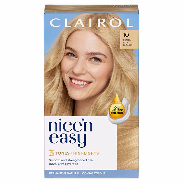 Clairol Nice 'n Easy Hair Dye Extra Lght Blonde 10