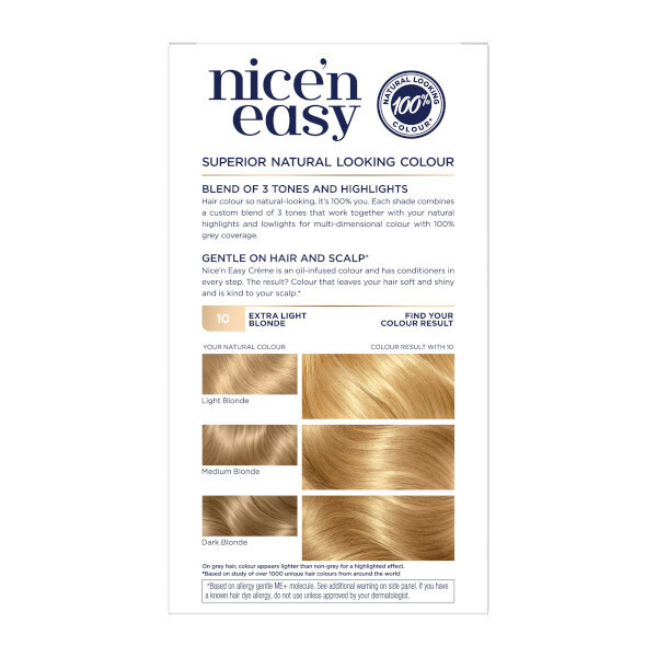 Clairol Nice 'n Easy Hair Dye Extra Lght Blonde 10