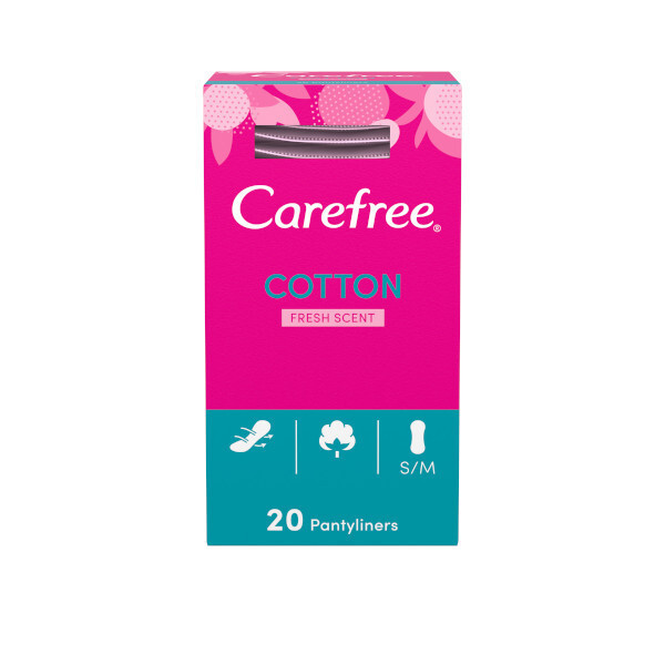Carefree Fresh Wrapped Breathable Pantyliners 20 Pack
