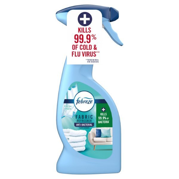 Febreze Fabric Refresher Antibacterial Fresh Linen 375ml