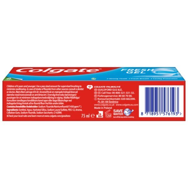 Colgate Blue Minty Gel Toothpaste 75ml