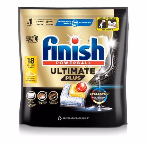 Finish Ultimate Plus Lemon 18 Pack