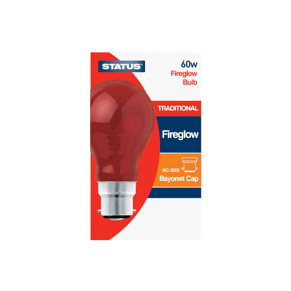 Status 60w BC/B22 Fireglow Bulb Bayonet Cap