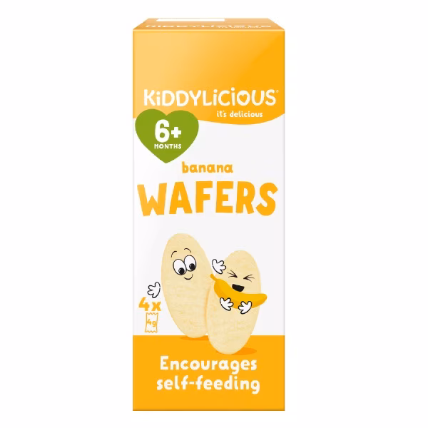 Kiddylicious Banana Wafers 4 Pack