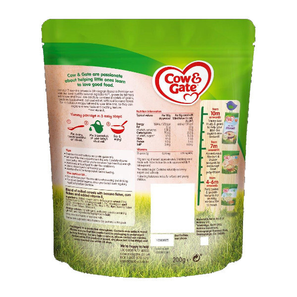 Cow & Gate Cereal Banana Wholegrain 200G