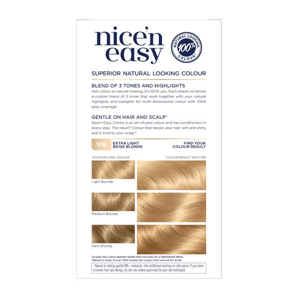 Clairol Nice'n Easy Hair Dye 10B Extra Light Beige Blonde