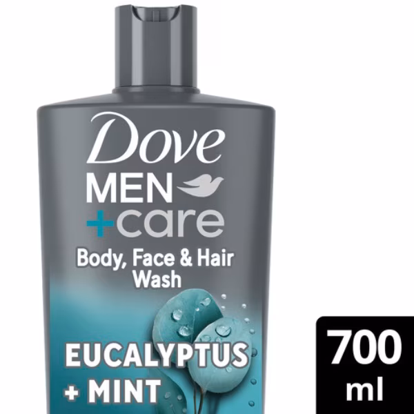 Dove Men+Care Eucalyptus & Mint Body, Face & Hair Wash 700ml