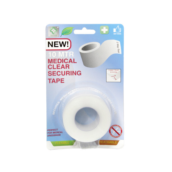 Medical Clear Securing Tape 10M