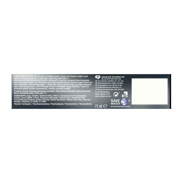 Colgate Advanced White Charcoal Toothpaste 75ml