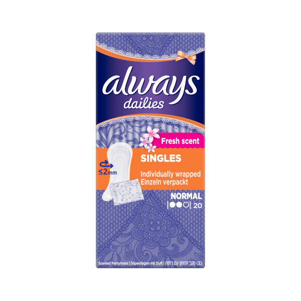 Always Dailies Normal Scented Pantyliner 20s