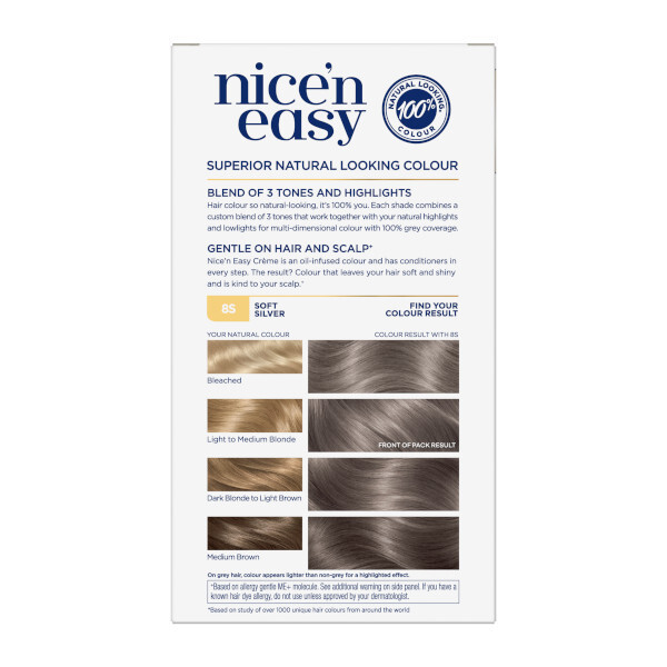 Clairol Nice N Easy Cream 177 Soft Silver