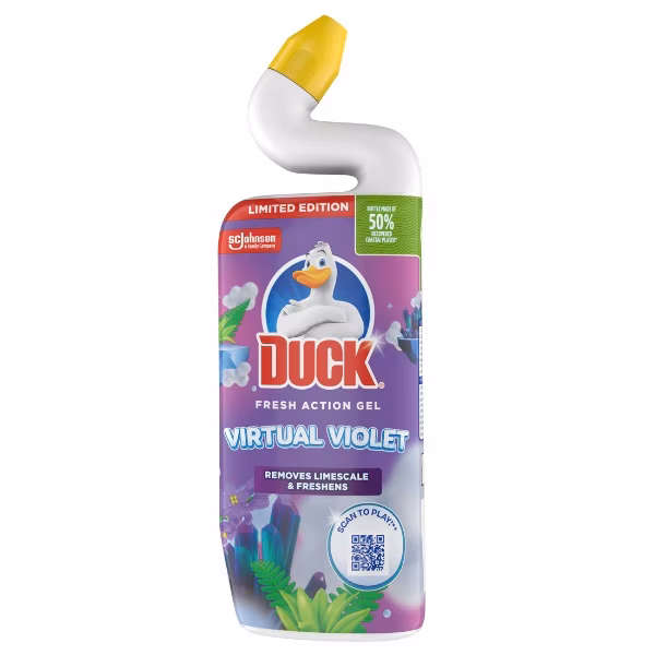 Duck Deep Action Gel Toilet Cleaner Virtual Violet 750Ml