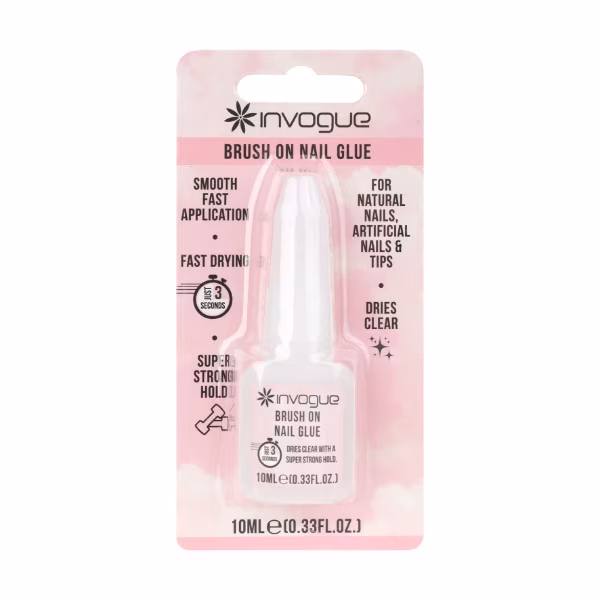 Invogue Brush On Nail Glue 10 Ml
