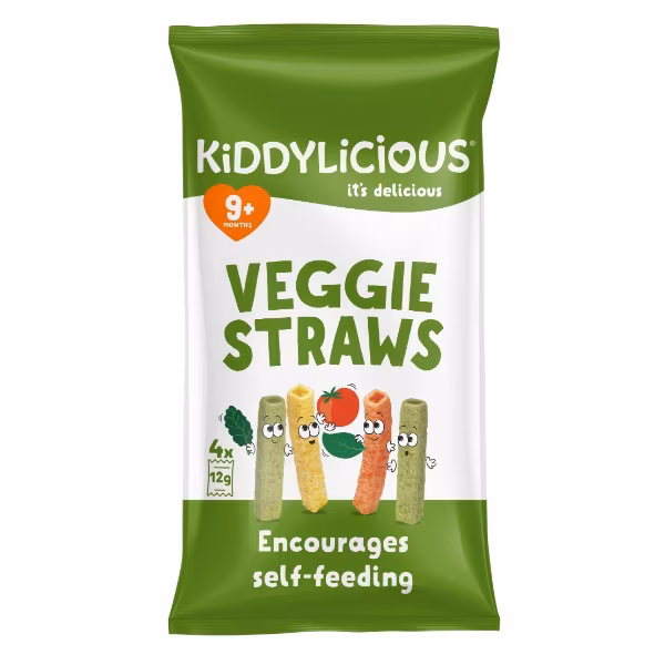 Kiddylicious Veggie Straws Multi 4 X 12g