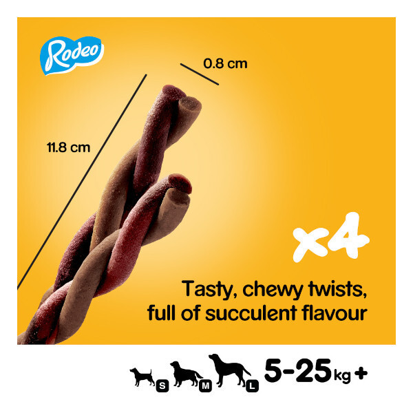 Pedigree Rodeo Beef 4 Pack