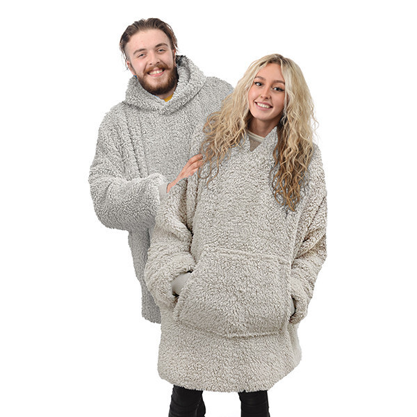 Teddy Hoodie Light Grey