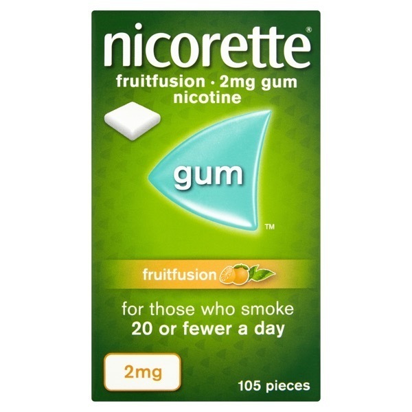 Nicorette Fruitfusion Gum 2mg 105s