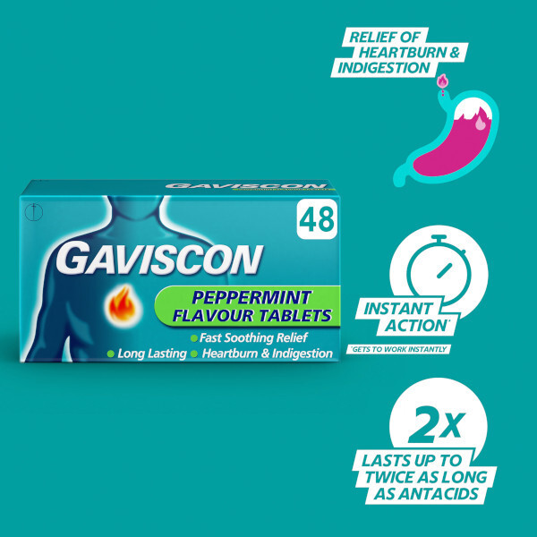 Gaviscon Original Peppermint 48s