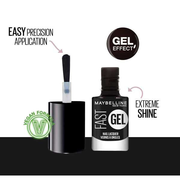 Maybelline Fast Gel Nail Polish Blackout 17
