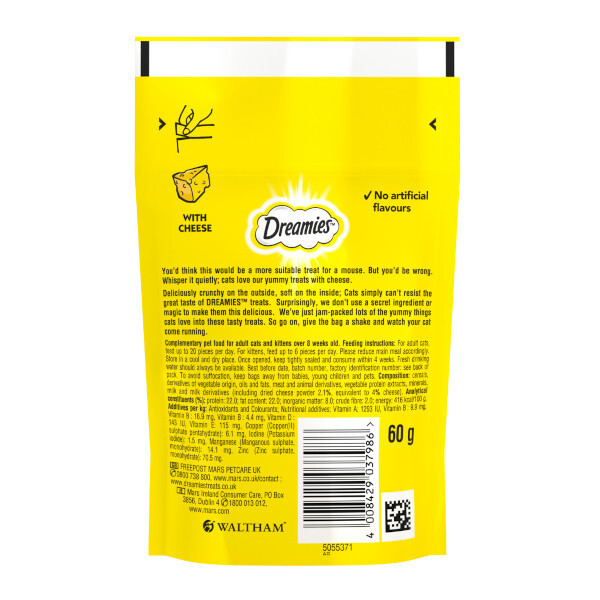 Dreamies Cat Treats with Cheese 60g