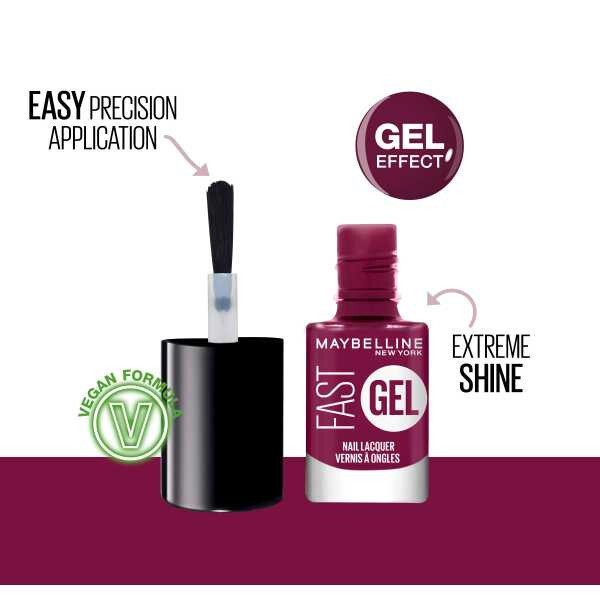 Maybelline Fast Gel Nail Polish Plum Party 9
