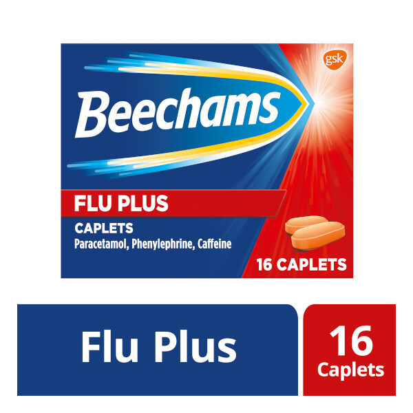 Beechams Flu Plus Lemon Capsules 16s