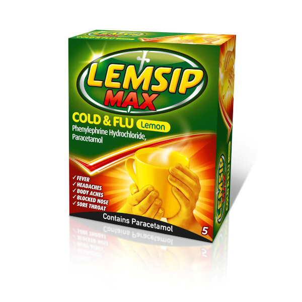 Lemsip Max Strength Lemon 5s