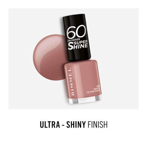 Rimmel 60 Seconds Nail Polish - 230 Mauve To The Music