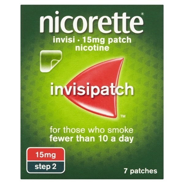 Nicorette Invisible Patch Step2 15mg 7s