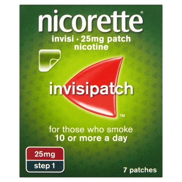 Nicorette Invisible Patch Step1 25mg 7s