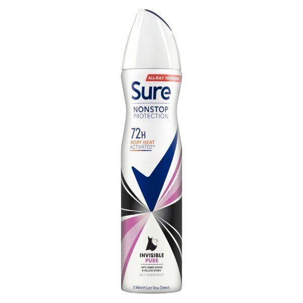 Sure For Women Non Stop Anti Perspirant Invisible Pure 250ml