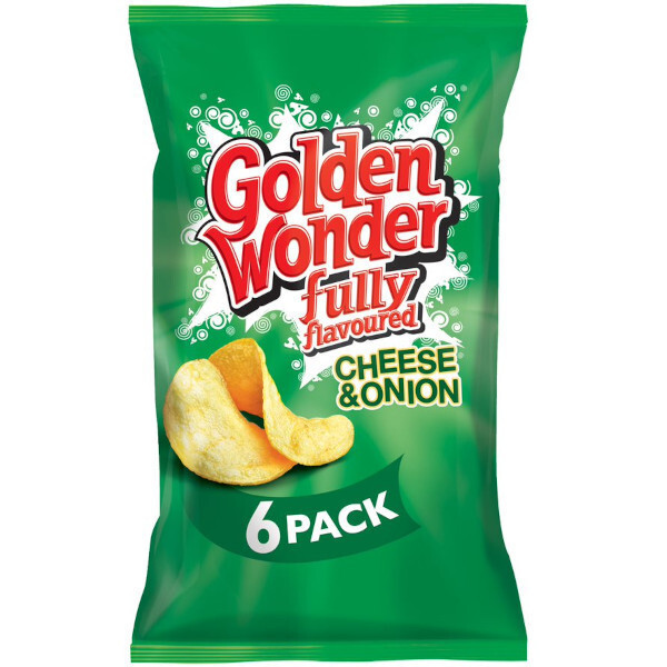 Golden Wonder Cheese & Onion Crips 6 Pack