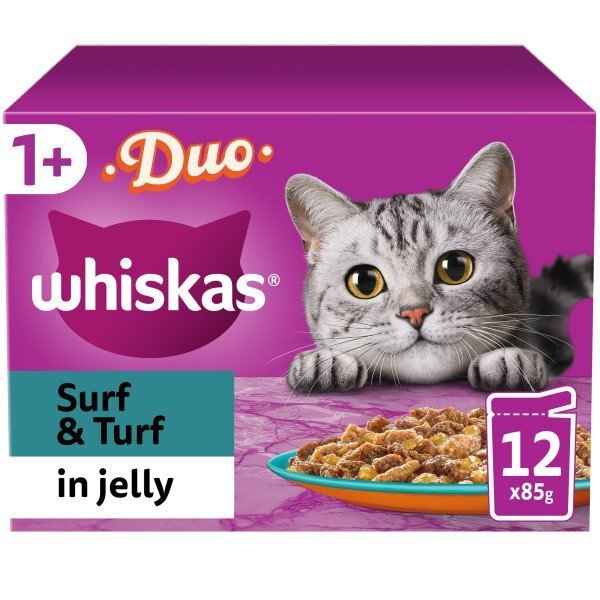 Whiskas 1 Surf And Turf Jelly 12X85g