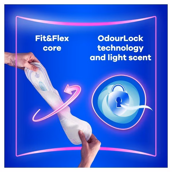 Always Platinum Day & Night (Size 3) Sanitary Towels 18 Pads