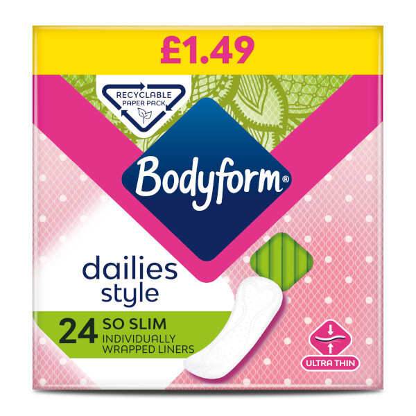 Bodyform Dailies So Slim Panty Liners 24s