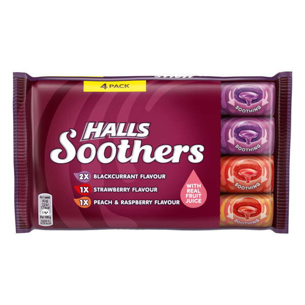 Halls Soothers Quad Pack 180g